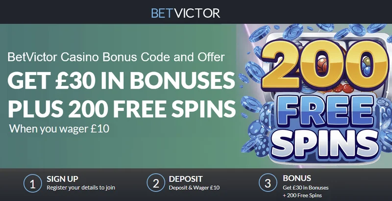 BetVictor Casino Bonus Claiming Process